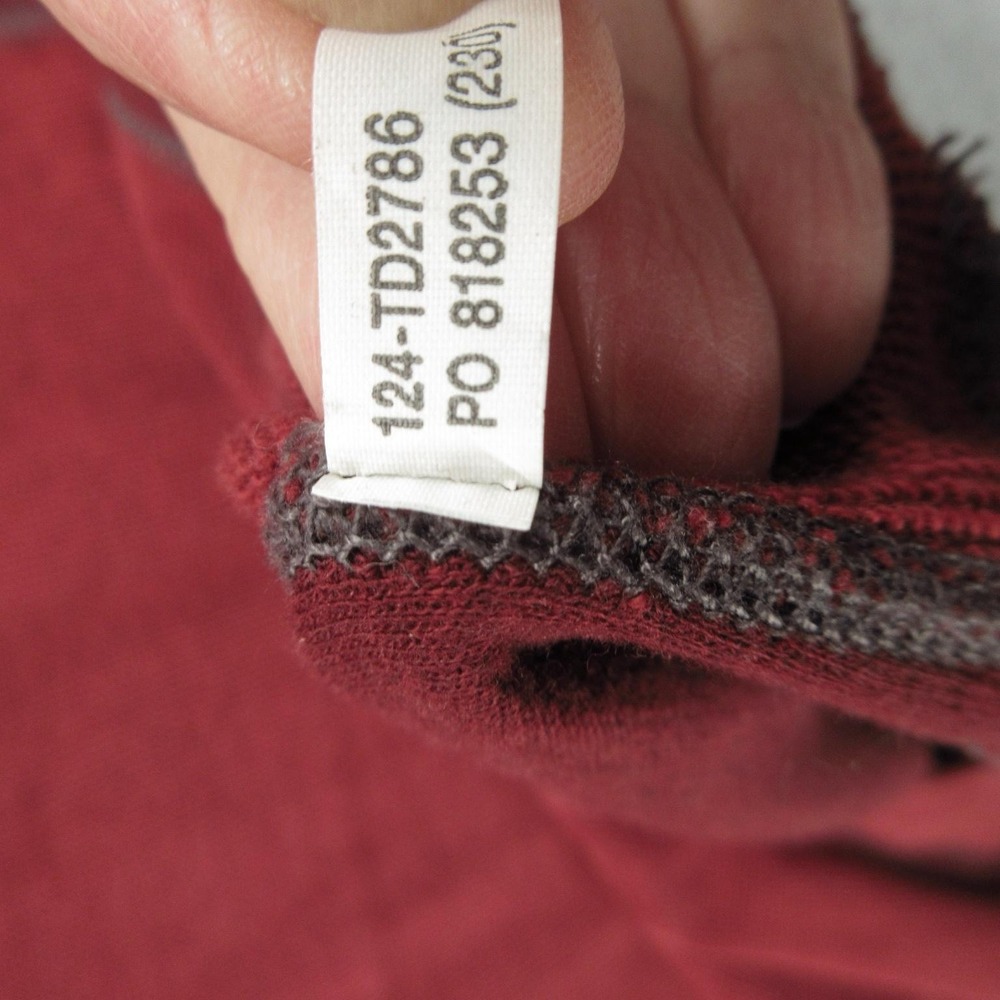 Tommy Bahama Jeans Sweater Mens Medium Red Quarter Zip Pullover 124-TD2786 - Picture 7 of 12